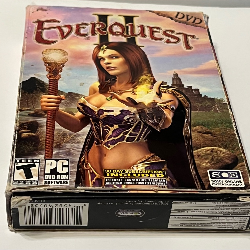 EverQuest II PC Game - Big Box With Poster And Map -Two Disc - Picture 14 of 14